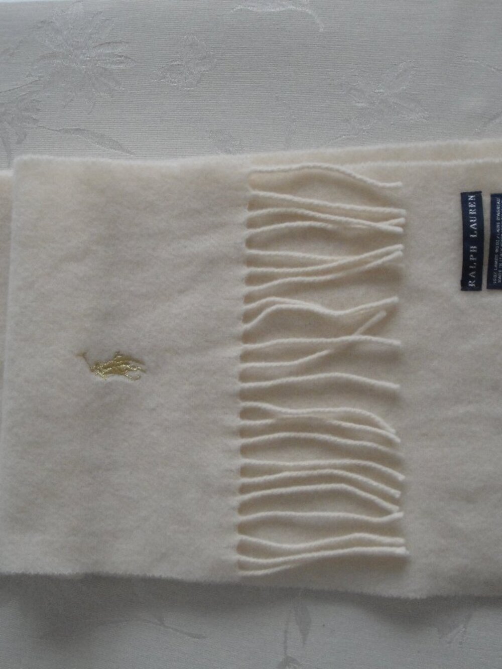 Scarf New Ralph Lauren 100% Lames Wool